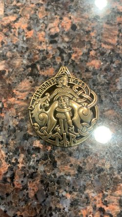 Dryad design bronze tyr pendant artist Paul birds
