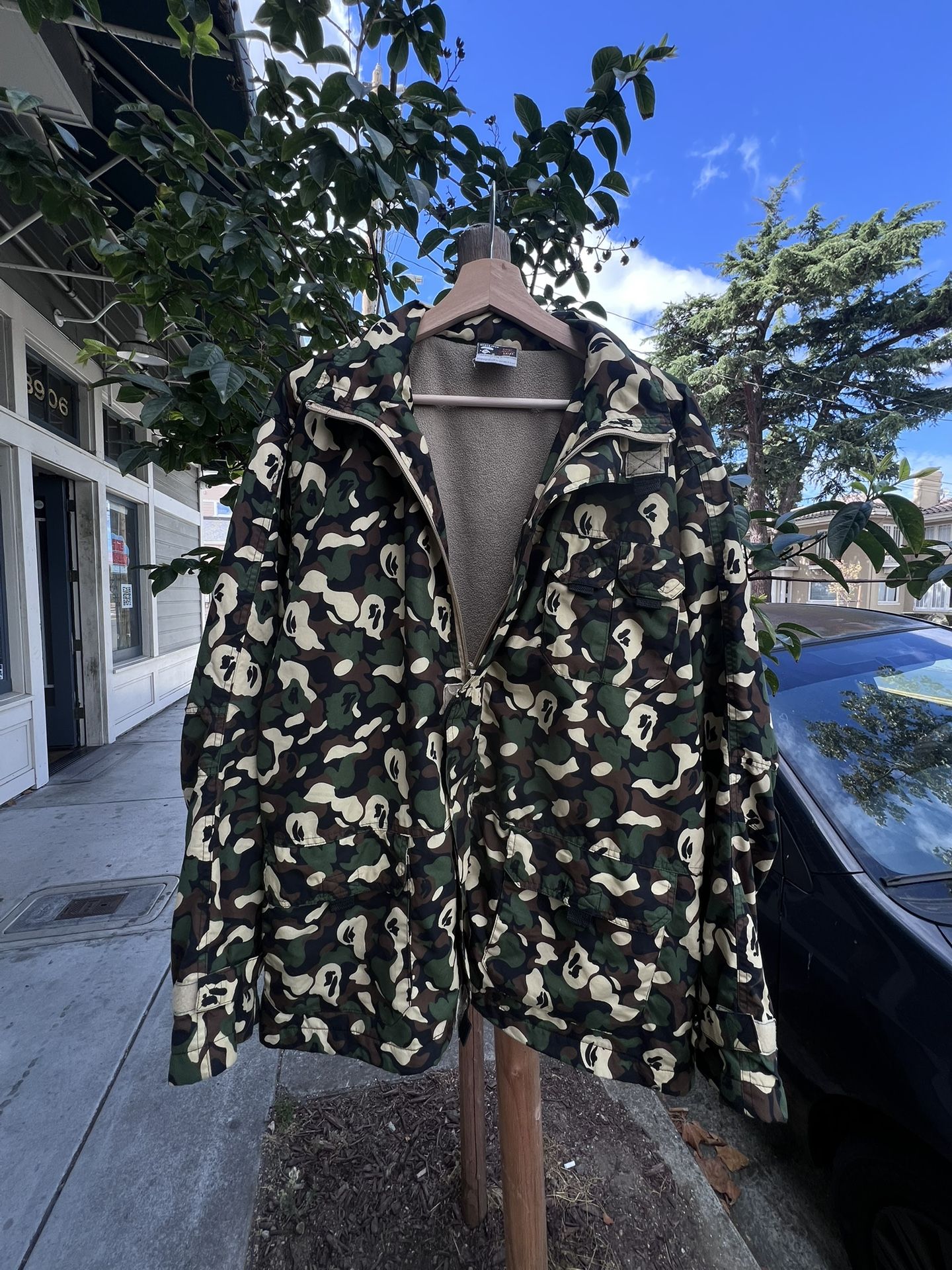 BAPE Vintage Green Camo Jacket Size Large