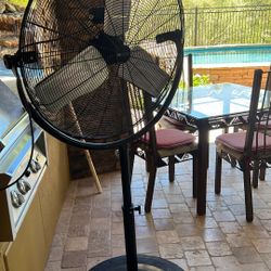 Utilitech 30-in High Velocity Indoor Pedestal Fan, in Black. All metal construction for durability Adjustable height varies from 63.2 to 71.8 inches