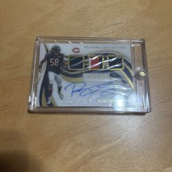 roquan smith 2020 immaculate players collection autographed /99