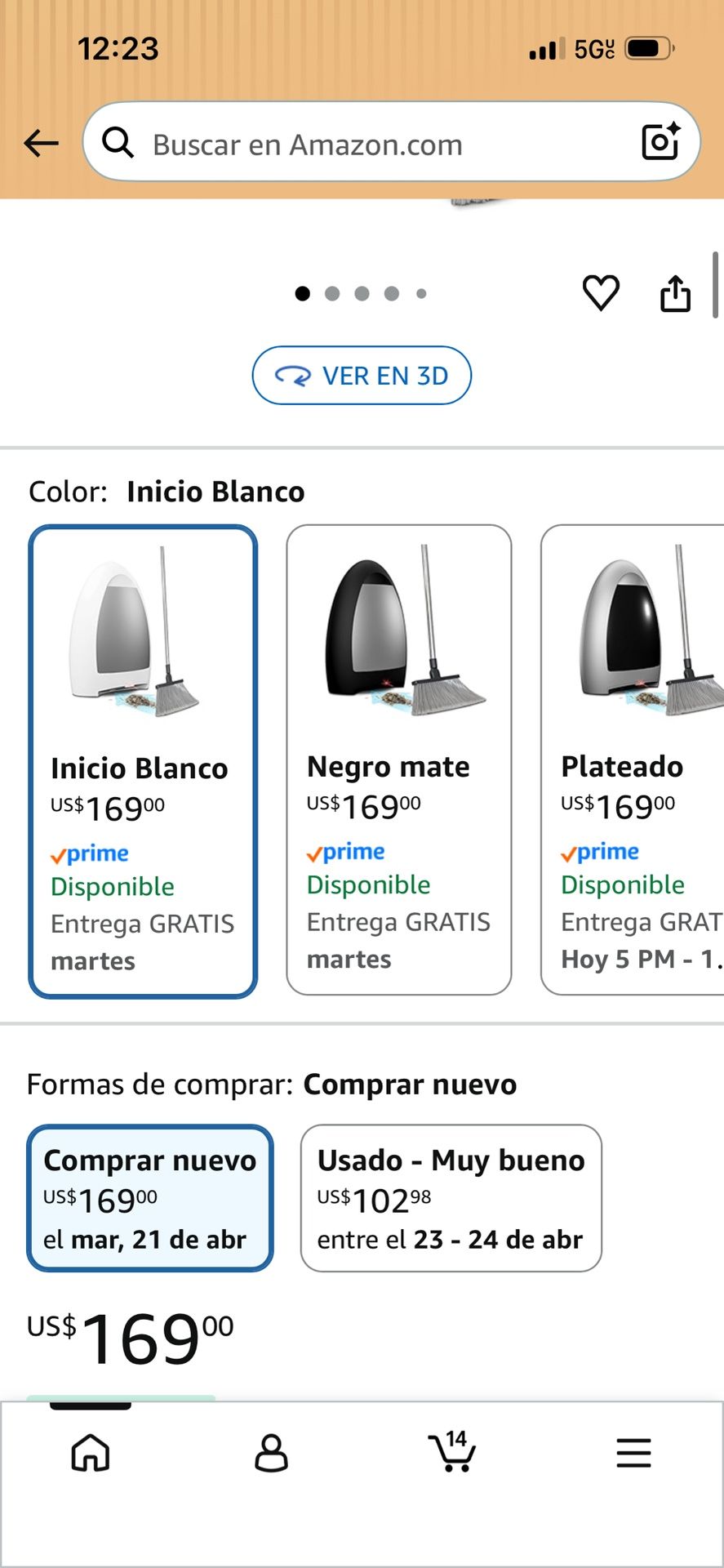 Aspiradora sin contacto para el hogar con recogedor automático - Excelente para barrer pelo de mascotas, comida y suciedad en la cocina - Ultra rápida