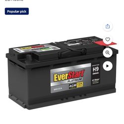EverStart AGM H9 105AH Car Battery 