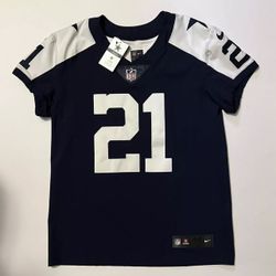 Nike Dallas Cowboys Vapor Elite #21 Ezekiel Elliott Navy Jersey Men's Sz 44(L)