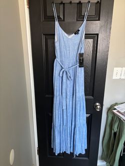 Maxi dress size large blue