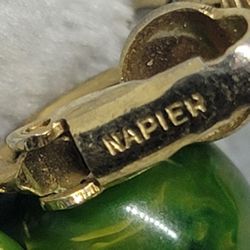 Vintage Napier Bakelite Earrings 