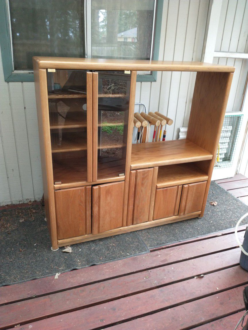 Oak TV / Entertainment Stand  or Kitchen Cupboard 