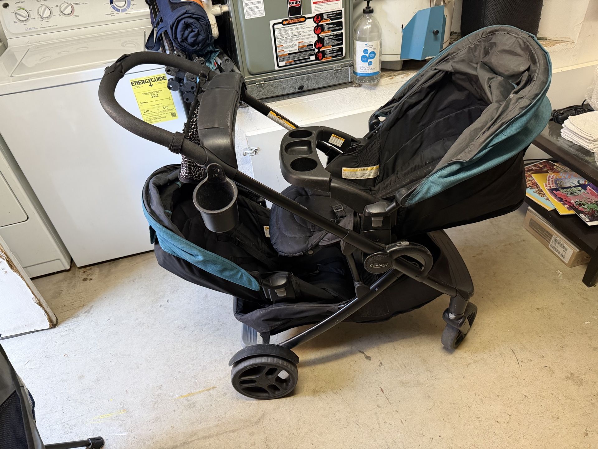 Graco Double Stroller With Attachment