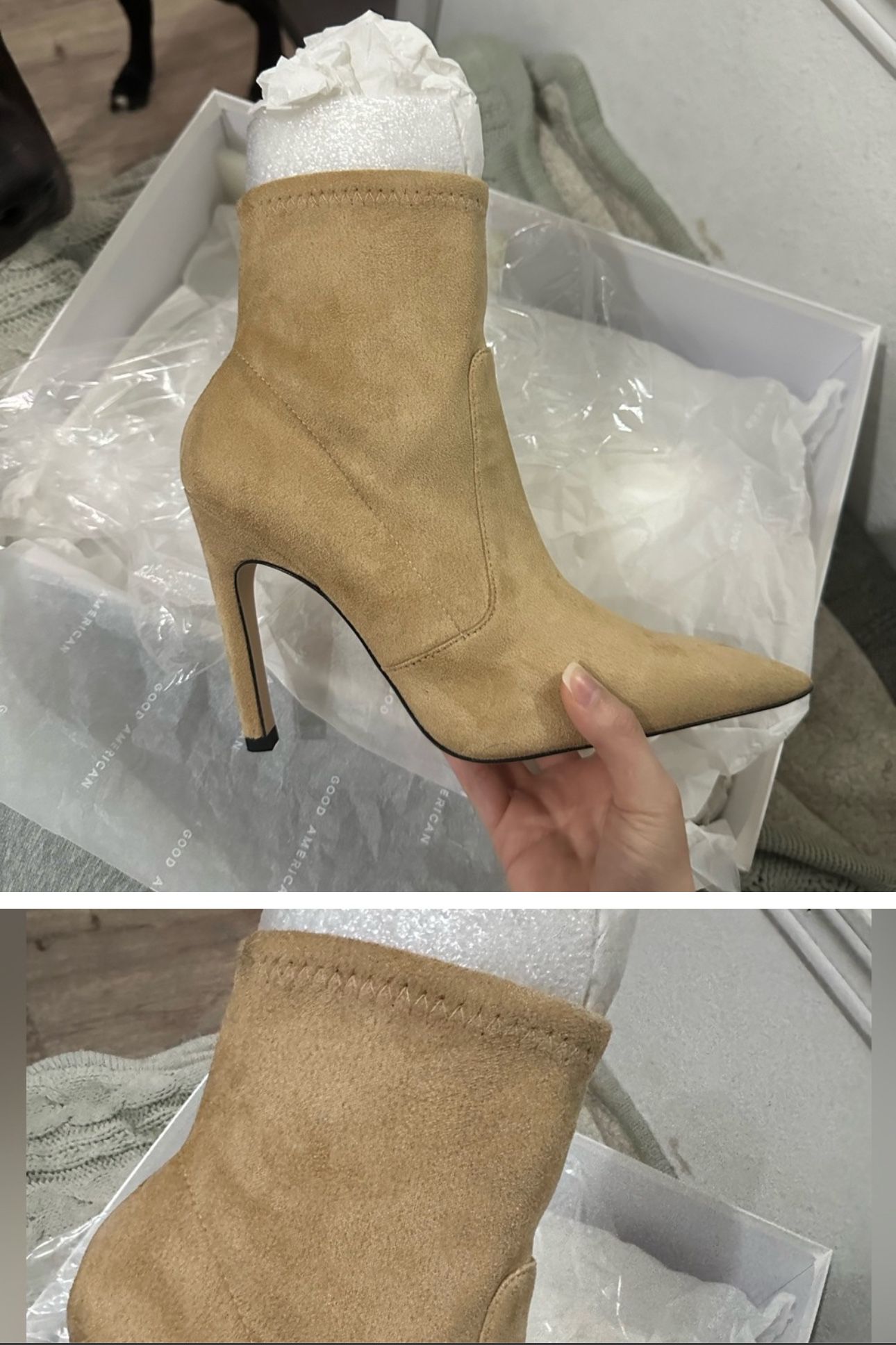Tan ankle boots