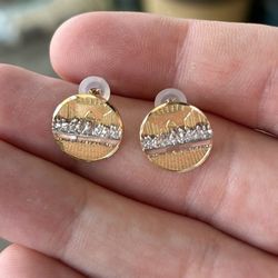 10k Gold Last Supper Earrings 