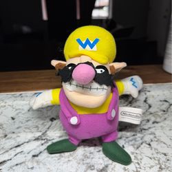 Nintendo Wario Plush Doll Kellytoy 2001 Mario Bros Stuffed Plush RARE