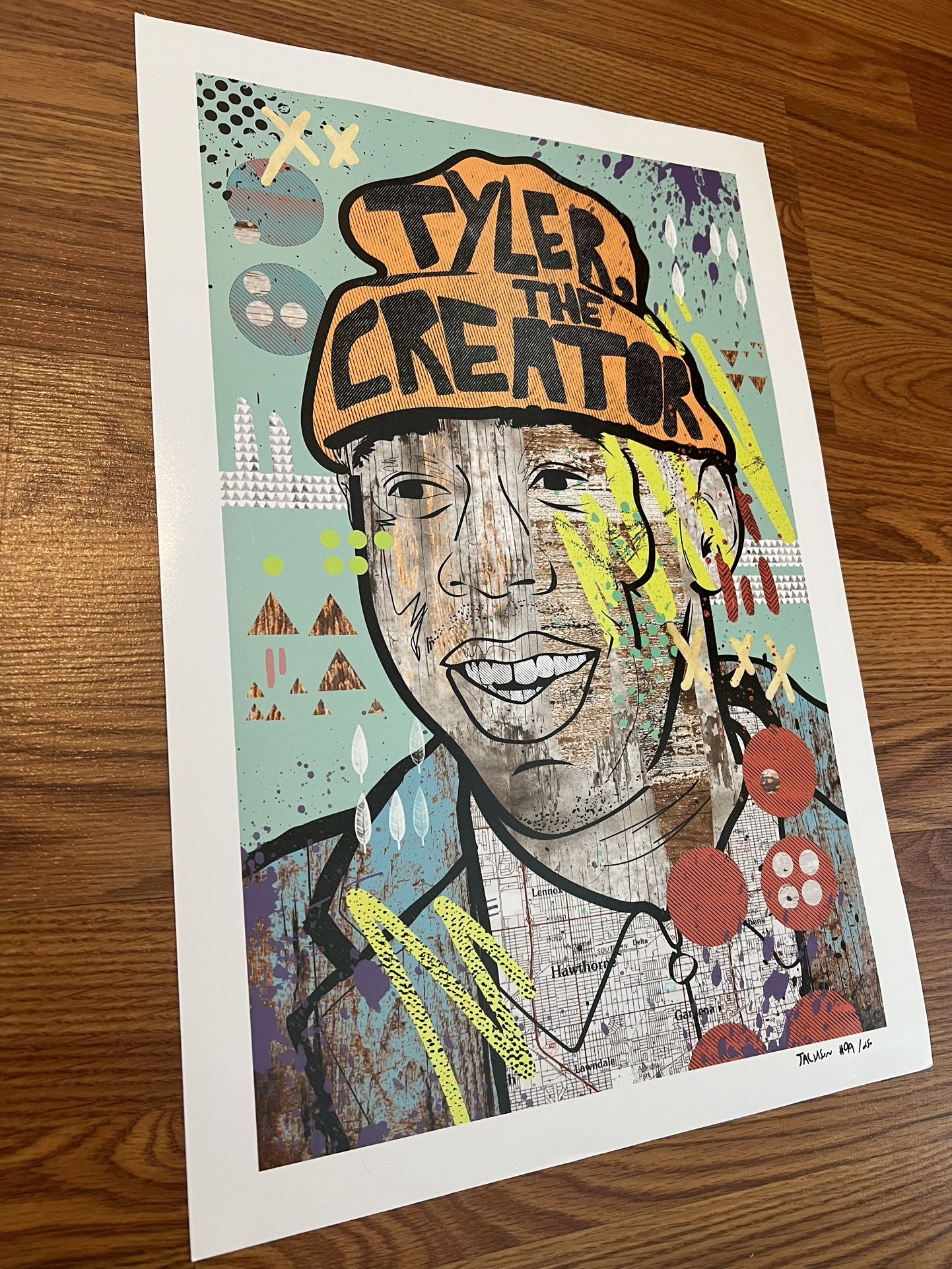 Tyler the Creator Print, 13” x 19”, excellent condition