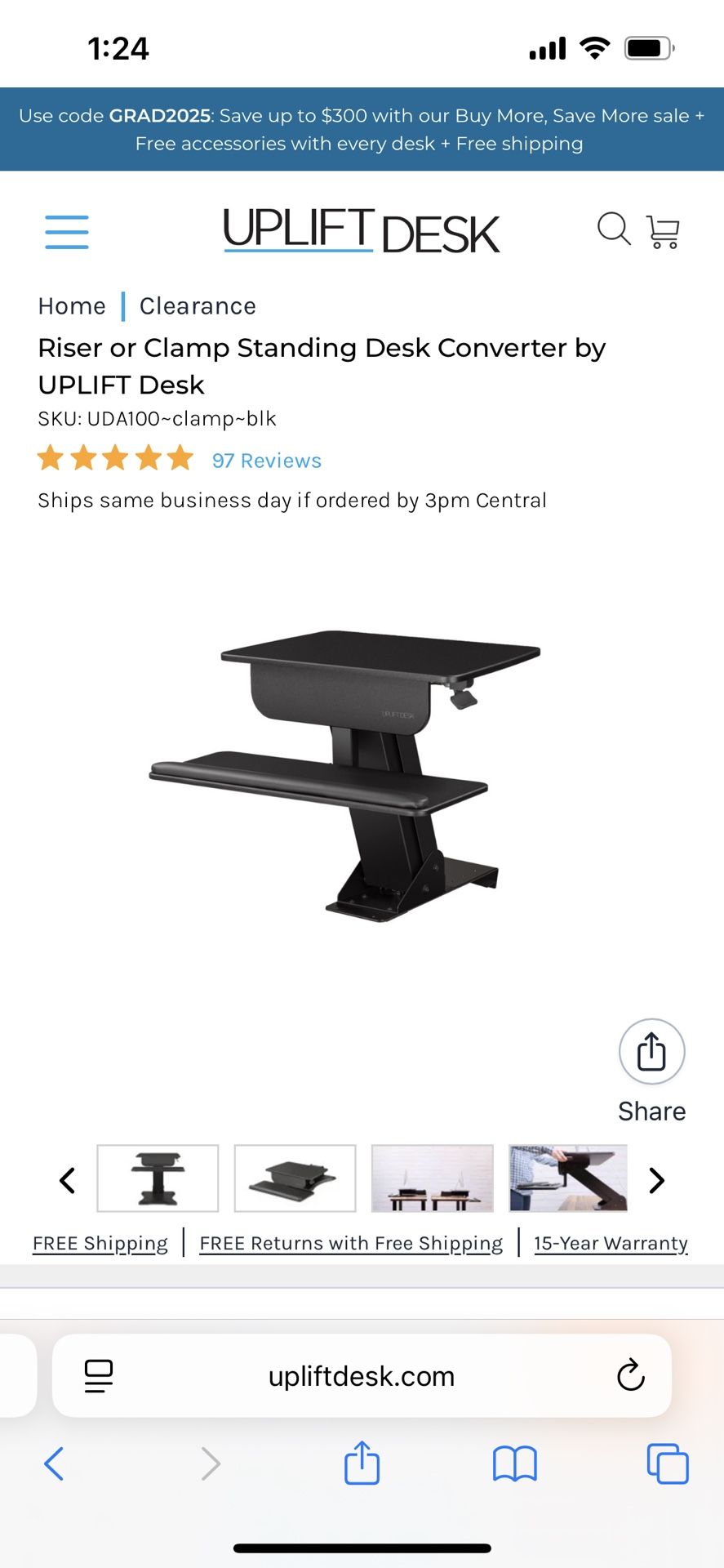 Standing Desk Converter