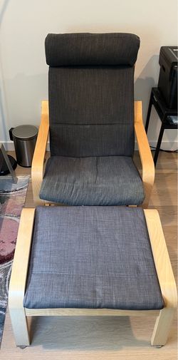 IKEA POANG chair & Ottoman