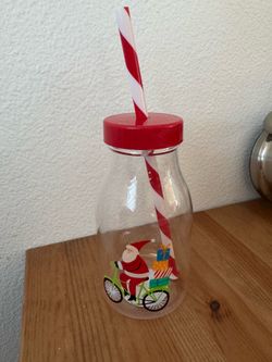 12oz Christmas Gingerbread Tumbler with Straw Red - Wondershop