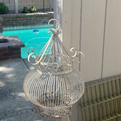 Iron Heavy Bird Jaula Or Decor