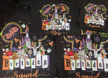 Disney Halloween birthday custom t shirts