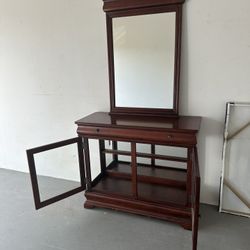 Cabinet And Mirror 