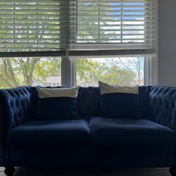 Royal Blue Sofa Set