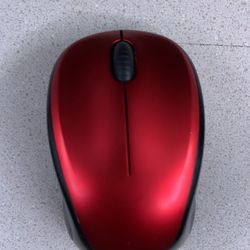 logitech mouse red