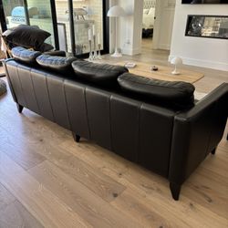 100% all leather couches