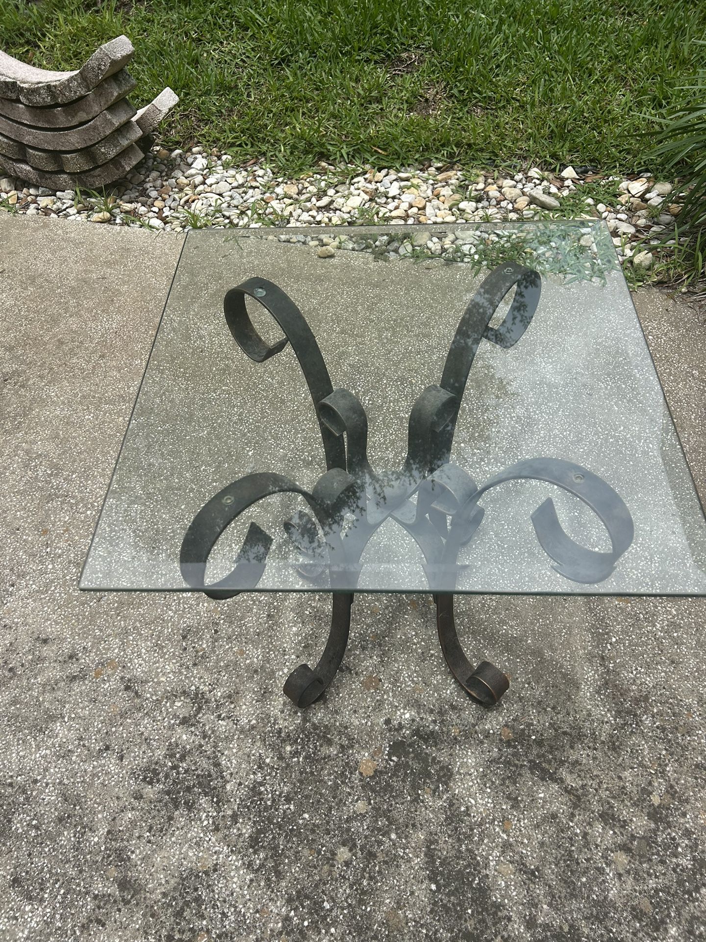 Glass Side/End Table