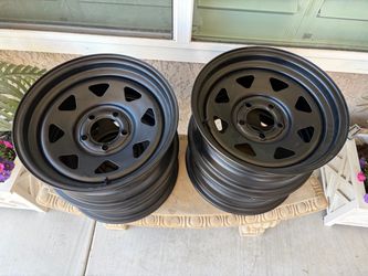 Brand new 15 inch trailer wheels. 5 lug 4.5 pattern