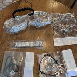 7 Bracelets 1 Pair Of Earrings  New 