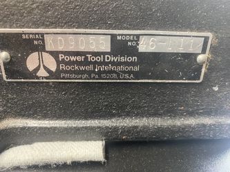 Rockwell 4 speed 12 in wood lathe
