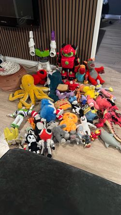 Lot of plushies and toys.