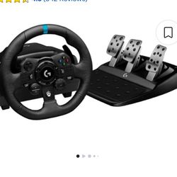 Logitech - G923 Racing Wheel and Pedals for Xbox Series X|S, Xbox One and PC - Black