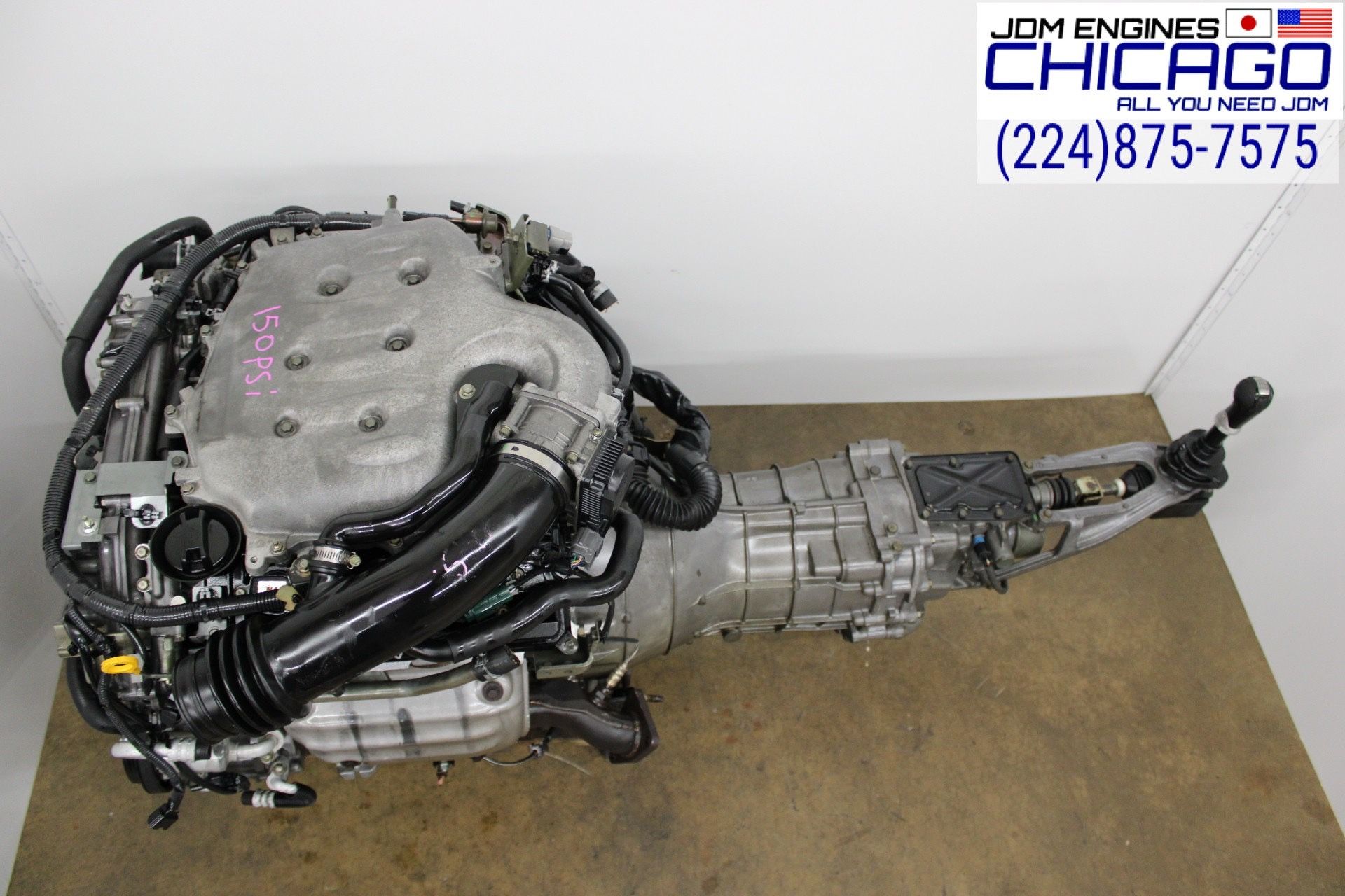 JDM 2003-2006 NISSAN 350Z INFINITI G35 VQ35-DE ENGINE WITH 6SPEED M/T WIRING & ECU