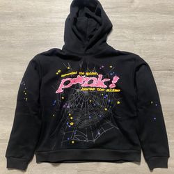 Spider Hoodie Pink 