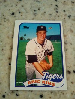 Vintage 1989 Topps baseball/ Eric king/ Detroit tigers/ pitcher/ card # 238