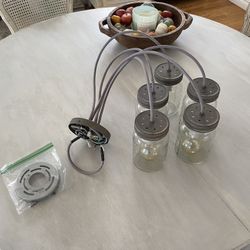 Pottery barn mason jar light new arrivals
