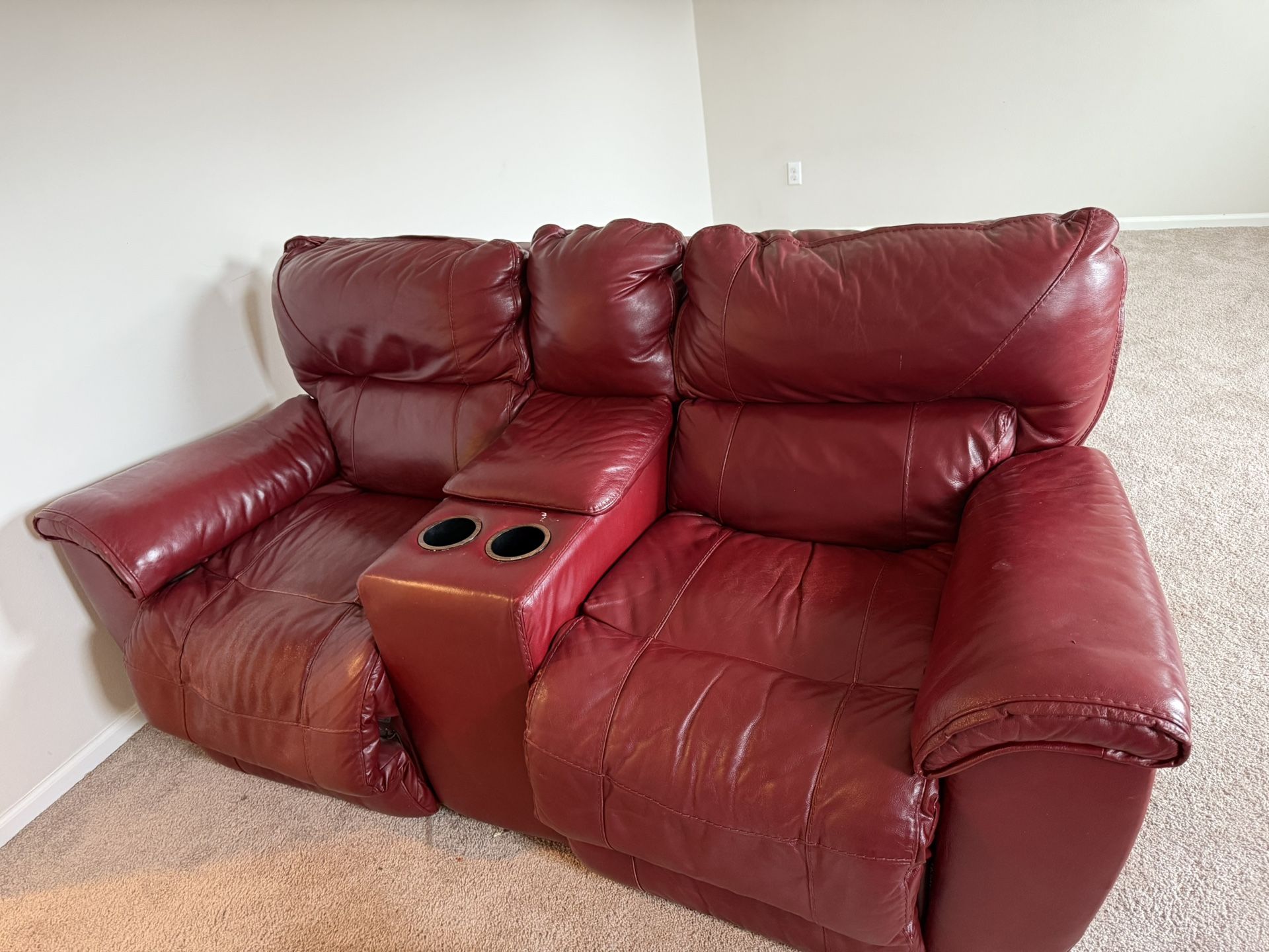 Red Recliner Land Two Seater Couch