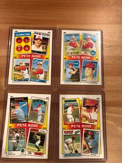 1986 Pete Rose cards