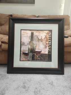 Moving  Sale - Beautiful Wine Picture 