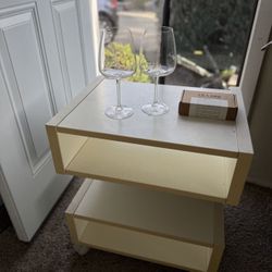 Modern White Nightstand