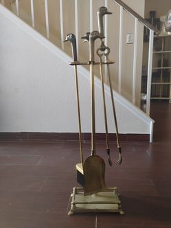 Vintage Chrome Chimney set