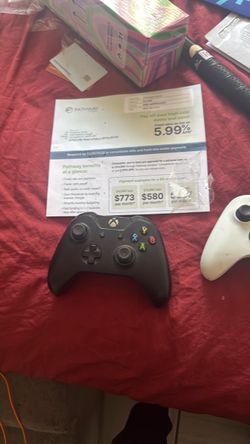 2 Xbox Wireless Controllers – Black & White – $50 OBO