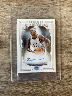 2024 Topps Motif Basketball Legends of the Court Zach Randolph Siganture Card /99