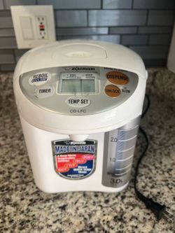 Zojirushi CD LFC30 Micom Water Boiler and Warmer, 3.0 L, 101 Oz (White)