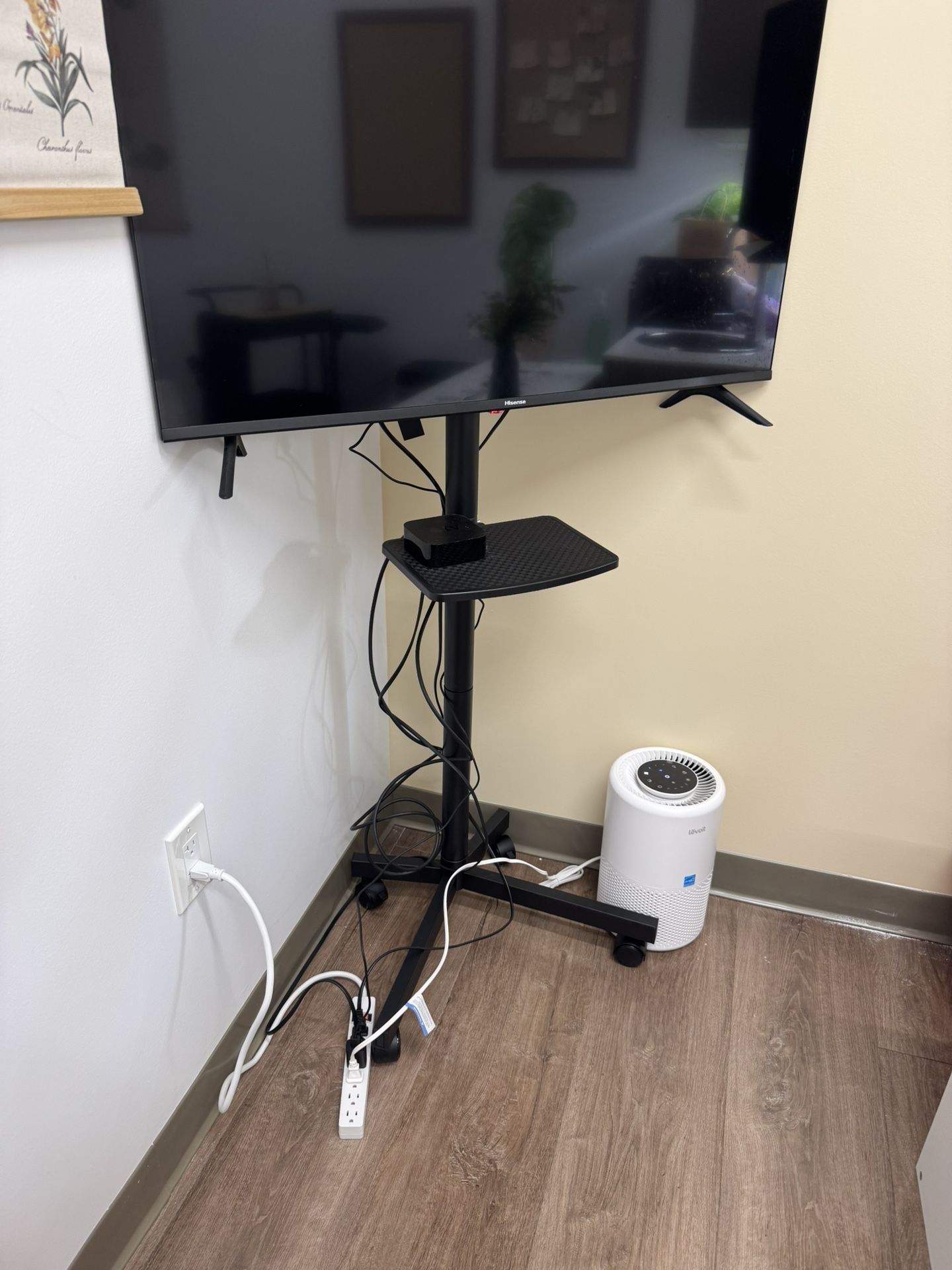 Rolling TV Stand - TV NOT INCLUDED