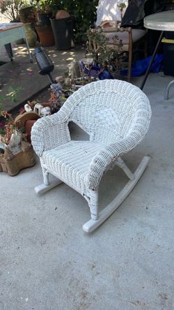 Kids wooden rocking chair