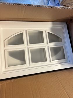 White Garage Door Window Panel Insert