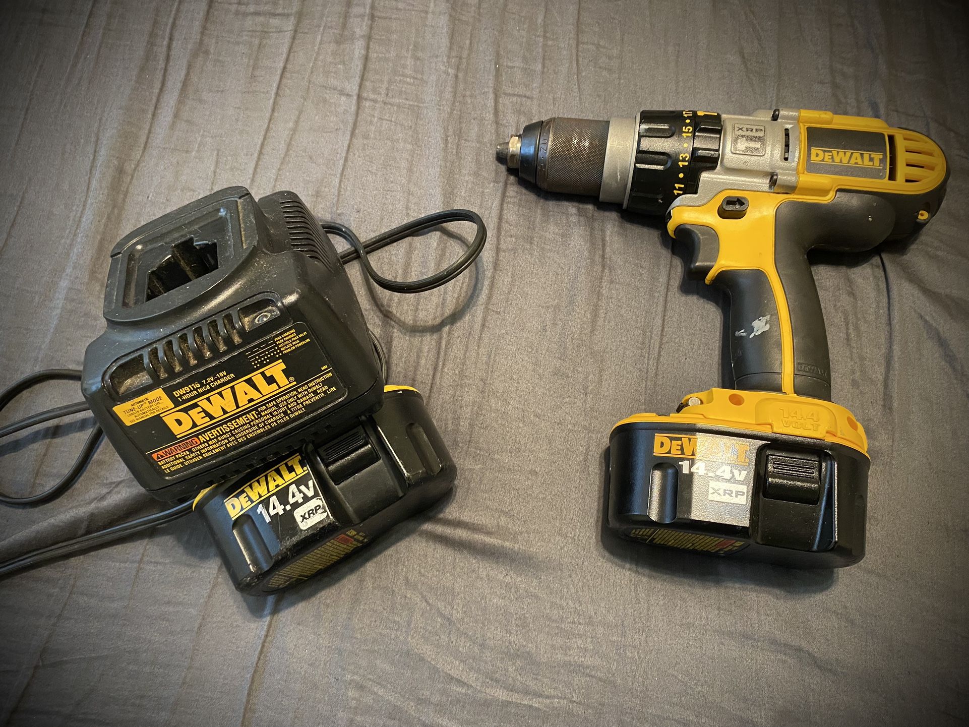 DeWalt 14.4V XRP 1/2” Cordless Drill/Driver/Hammerdrill