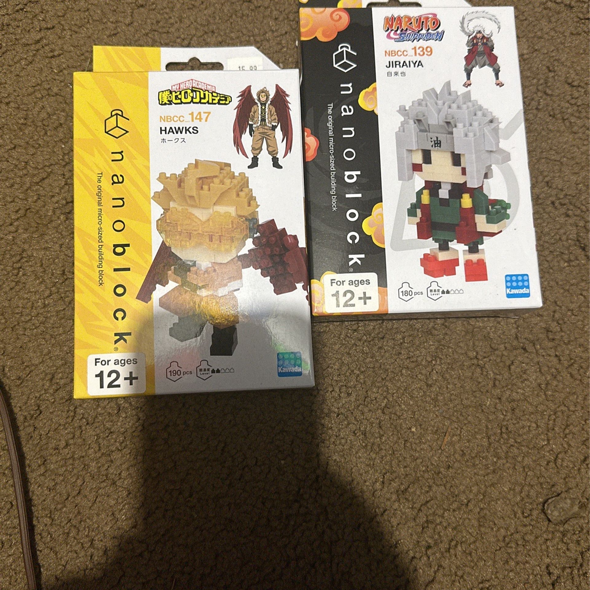 Hawks And Jiraiya Nanoblocks