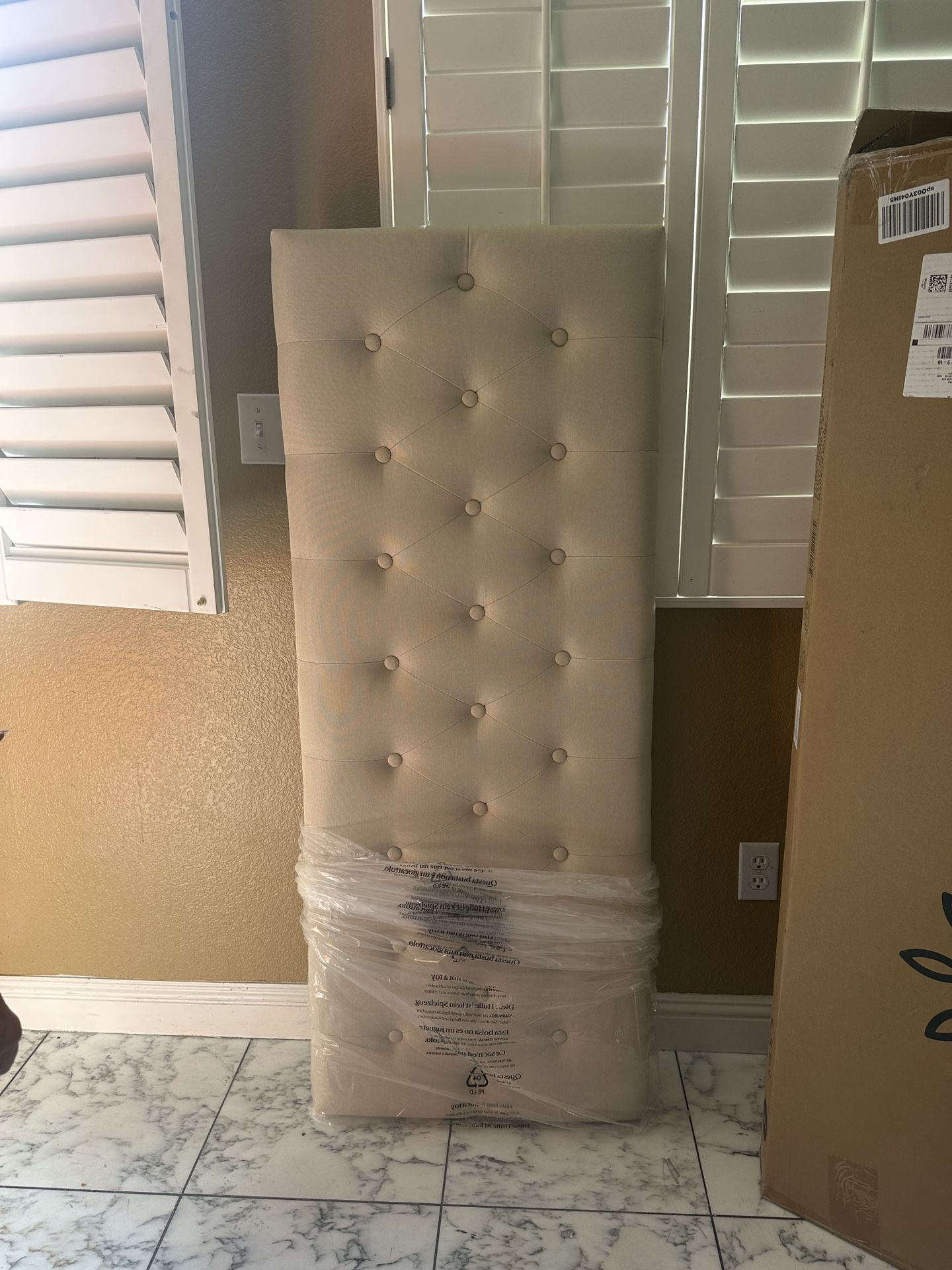 Brand New full Cream Headboard