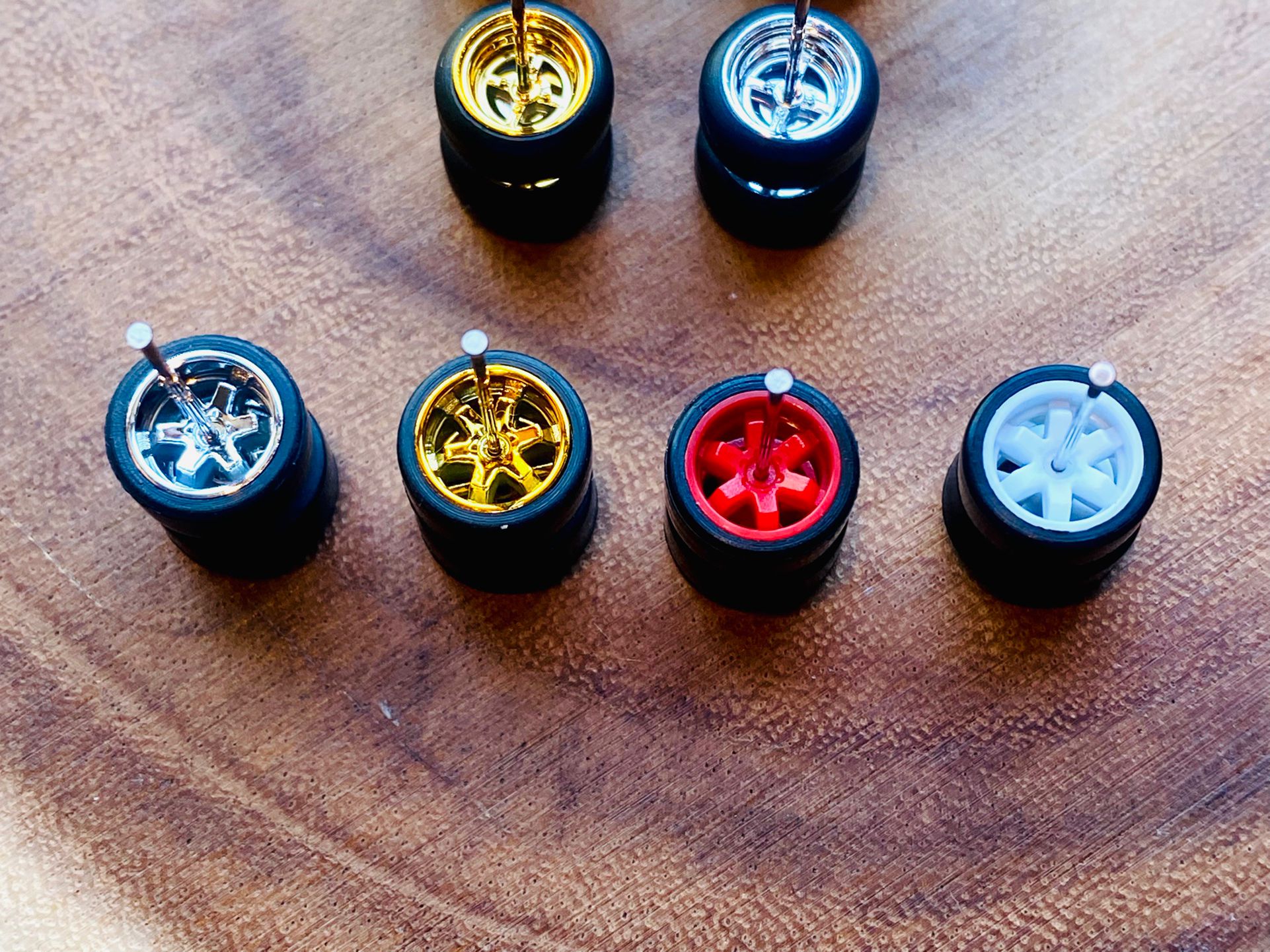 🔥 6X Hot Wheels Real Riders Rubber Tires For Wheel Swaps 1:64 Scale Diecast