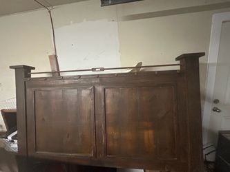 King size Bed frame, solid wood.